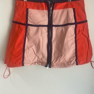 Vibrant Red and Pink Women's Skort